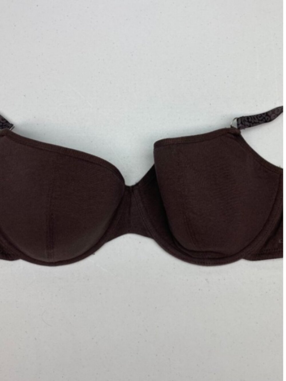 LS BRN Knit cup underwire with light padding, 38D, *P1043